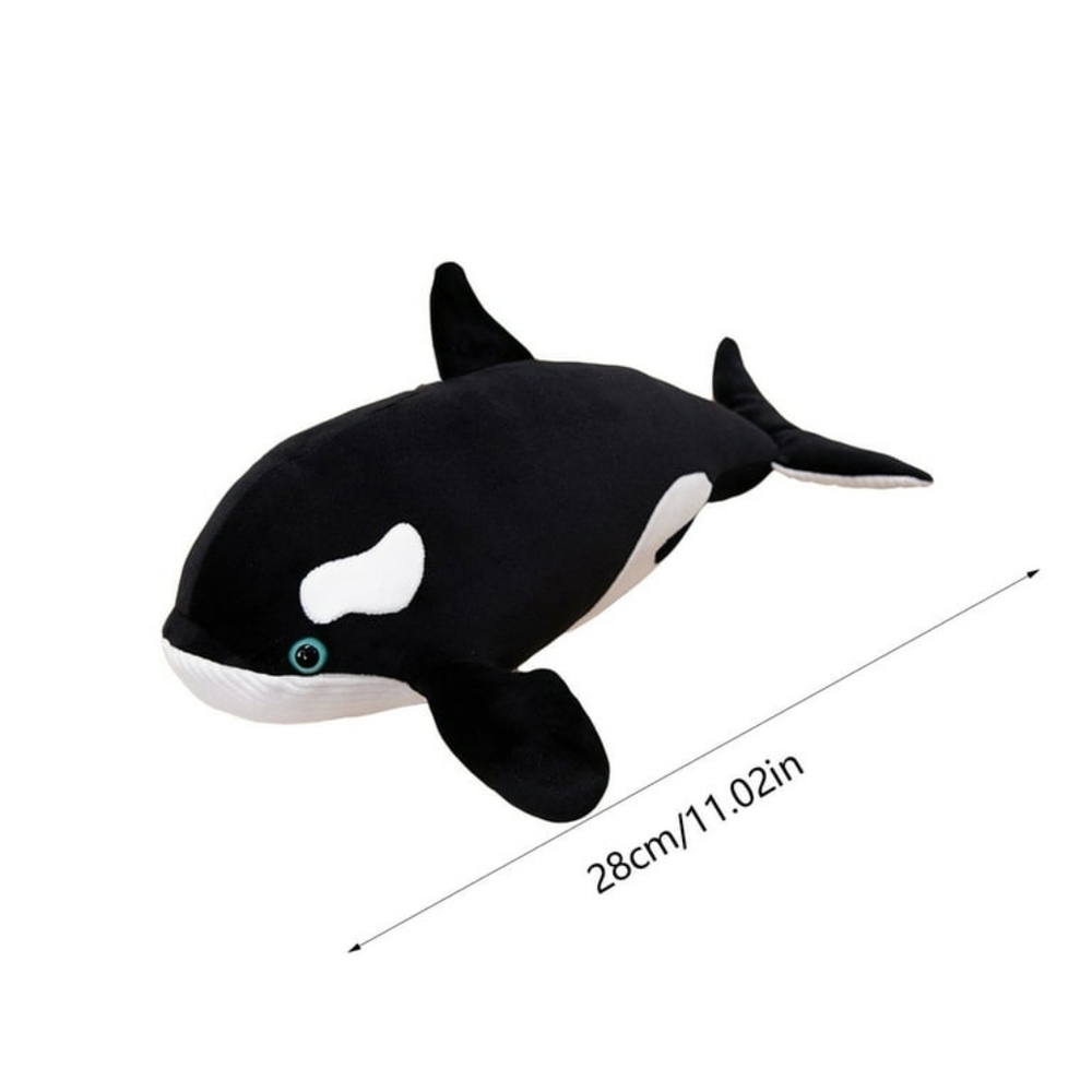 Black and White Orca Plush Toy